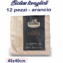 TOVAGLIOLI BIOTESS 12PZ 40X40 ARANCIONE