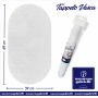 TAPPETO BAGNO OVALE 69X39CM BIANCO NG