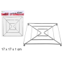 SOTTOPENTOLA QUADR.IN METALLO 17CM