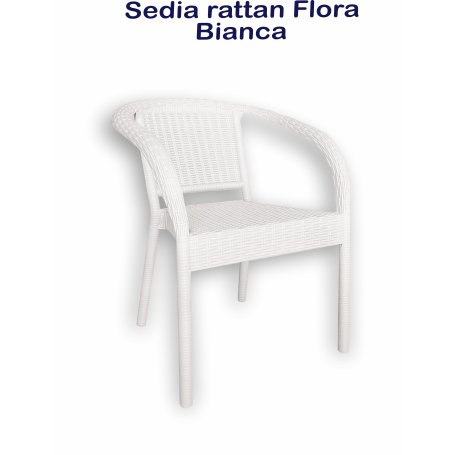SEDIA RATTAN FLORA BIANCA NG
