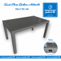 TAVOLO FLORA RATTAN ANTRACITE 90X150