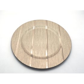 PIATTO PLASTICA DIAM.33CM ORO LUCENTE