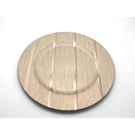 PIATTO PLASTICA DIAM.33CM ORO LUCENTE