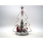 ALBERO NATALE METALLO C/BASE TRONCO NEVA