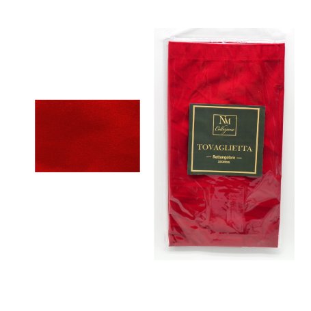 TOVAGLIETTA VELLUTO 45X35 ROSSO
