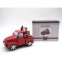 FURGONCINO ROSSO NATALIZIO H11X15.8X8