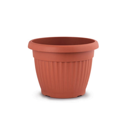 VASO TONDO FIORI TERRACOTTA 12CM