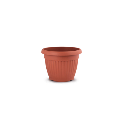 VASO TONDO FIORI TERRACOTTA 12CM