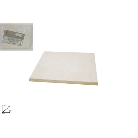 MENSOLA LEGNO RETT.30X26 BIANCA