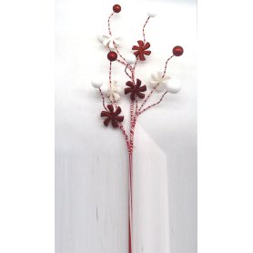 RAMO NATALIZIO H71 BIANCO/ROSSO
