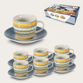SERVIZIO CAFFE' APULIA 6 TAZZE C/PIATTO