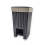 PATTUMIERA DOGA 20LT C/PED.GRIGIO