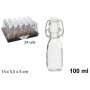 BOTTIGLIA VETRO C/TAPPO MECC.100ML