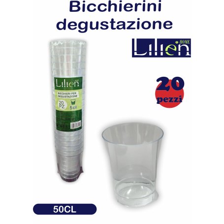 BICCHIERINI DEGUSTAZIONE 50 CL-20PZ