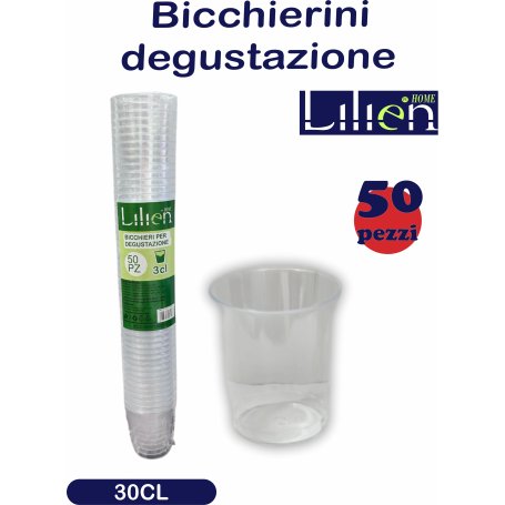 BICCHIERINI DEGUSTAZIONE 30CL-50PZ