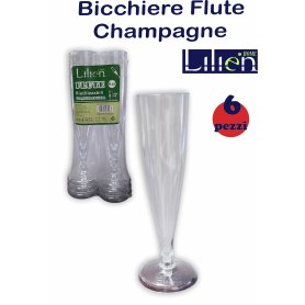 BICCHIERE FLUTE CHAMPAGNE 6PZ