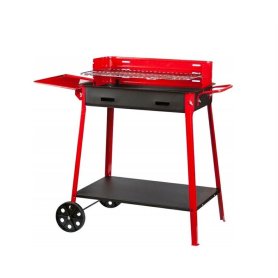 BARBECUE 40X60X85H C/RUOTE E RIPIANO LAT