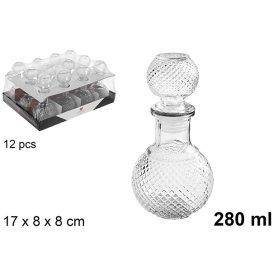 BOTTIGLIA DI VETRO PER LIQUORI 280ML