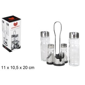 SET MENAGE VETRO E ACCIAIO
