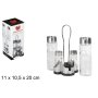 SET MENAGE VETRO E ACCIAIO
