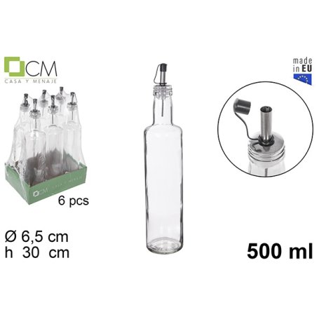 OLIERA VETRO C/DOS.ANTIGOCCIA 500ML