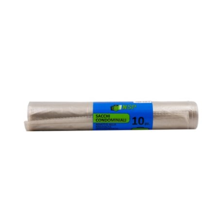 SACCHI PATT.72X110 AMBRA 10PZ