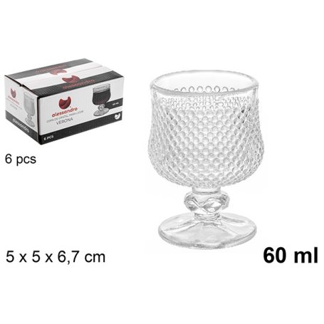 BICCHIERI VETRO LIQUORE VERONA 60ML