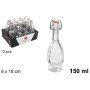 BOTTIGLIA VETRO C/TAPPO MECCANICO 150ML
