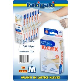 GUANTI LATTICE 10PZ  M KLEVEX