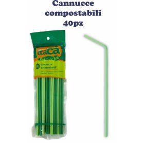 CANNUCCE COMPOSTABILI 40PZ