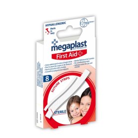 CEROTTI MEGAPLAST STRISCE ADES.SUTURA 8P