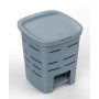 PATTUMIERA C/PED.SIGNATURE 16LT GRIGIA
