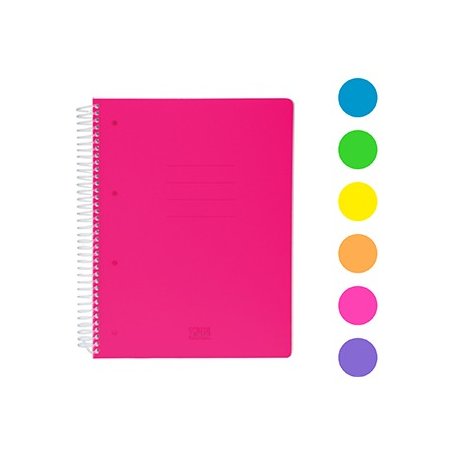 QUADERNO SPIRALATO 1R 70FF 80GR FLUO