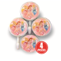 GANCIO ADESIVO DA PARETE PRINCESS 4PZ