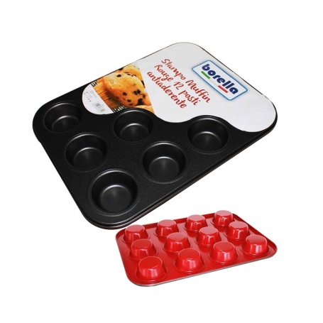 STAMPO MUFFIN ROUGE 12P