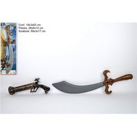 SCIABOLA E PISTOLA PIRATA