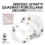 SERVIZIO PIATTI 18PZ PORCELLANA NARCISO