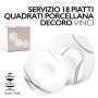 SERVIZIO PIATTI 18PZ PORCELLANA VINCI