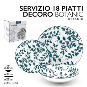 SERVIZIO PIATTI 18PZ BOTANIC OTTANIO