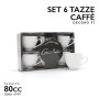 SERVIZIO 6 TAZZINE CAFFE' 80CC