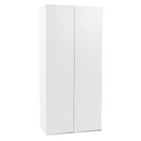 ARMADIO 2 ANTE E 4 RIP. 60X34X180 BIANCO