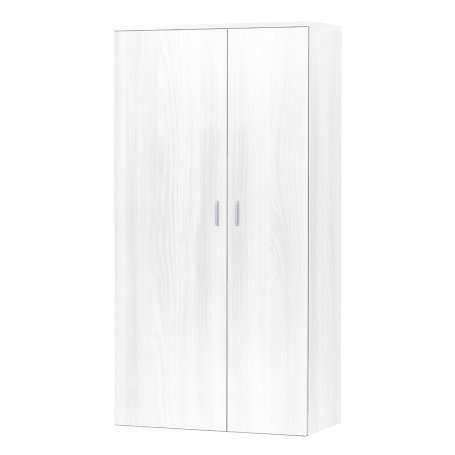 ARMADIO 2 ANTE E 5 RIP. 77X34X180 BIANCO