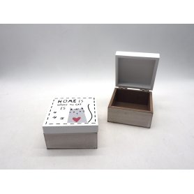 SCATOLA THE LEGNO RETT. H10X10/6CM