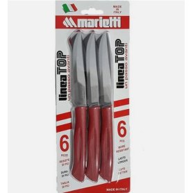 PS TOP COLTELLI BISTECCA 6PZ ROSSO