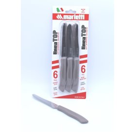 PS TOP COLTELLI DA TAV.DENT.6PZ TORTORA