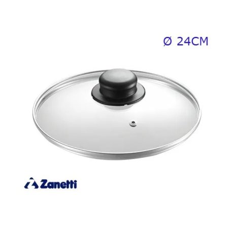 COPERCHIO VETRO C/FASCIA 24CM