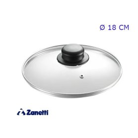 COPERCHIO VETRO C/FASCIA 18CM