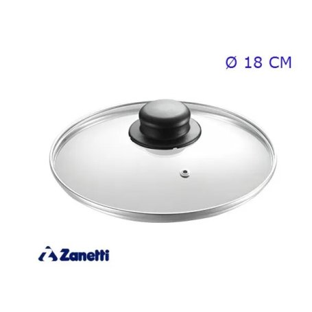 COPERCHIO VETRO C/FASCIA 18CM