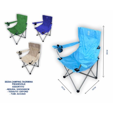 SEDIA CAMPING PIEGH.TAORMINA ASS.26