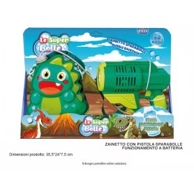 ZAINETTO C/PISTOLA SPARABOLLE DINOSAURO